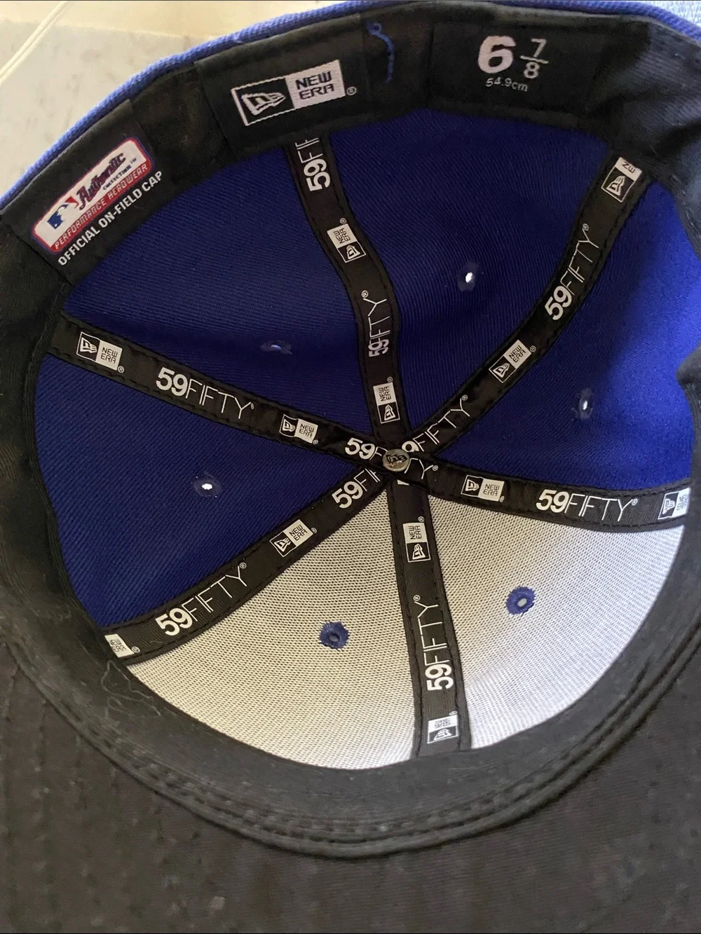 New Era Kids LA Baseball Cap - Royal Blue & White